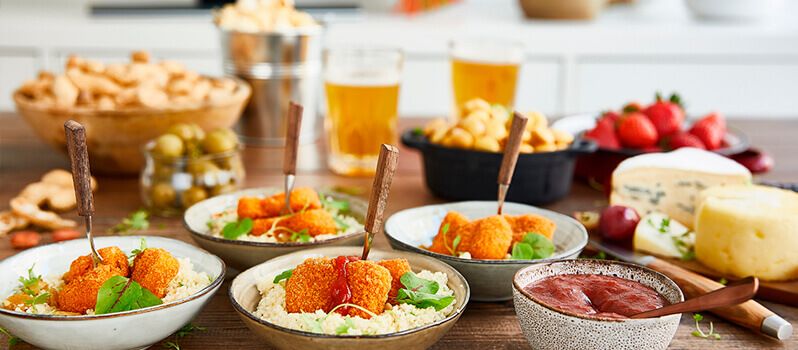 nuggets com molho agridoce e couscous Iglo