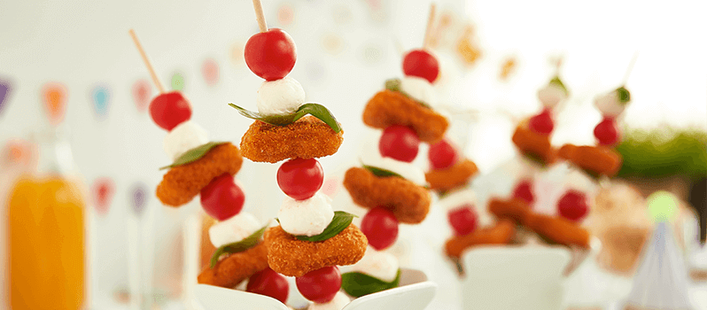 receita de espetadinhas de nuggets Iglo