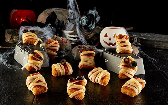 Receitas Halloween Mumias Iglo