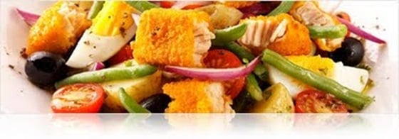 Salada de Douradinhos de Salmão