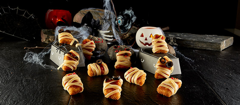 Receitas Halloween Mumias Iglo