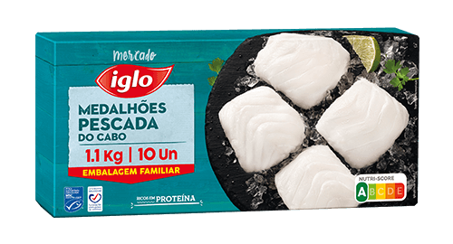 10 medalhões de pescada - 1kg