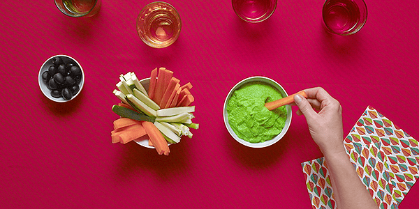 Guacamole de Ervilhas e Mostarda