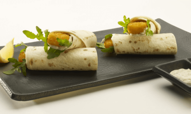 Wraps de douradinhos chiques