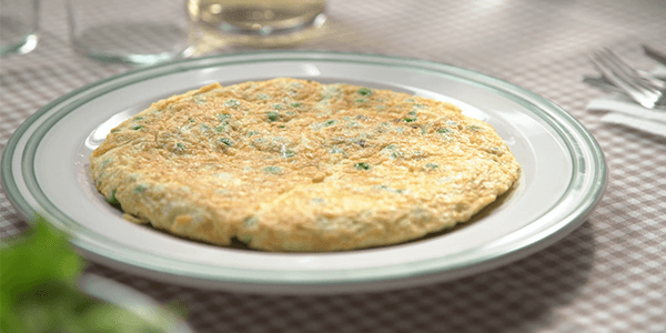 omelete de ervilhas