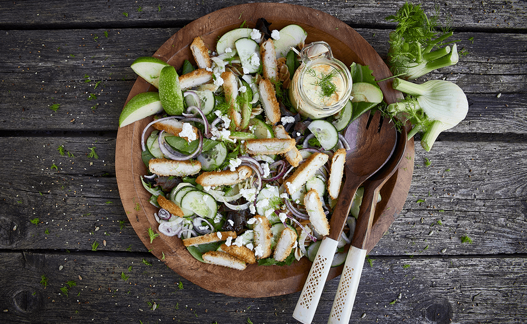 Salada de Frango com Funcho e Maçã