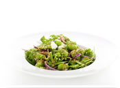 Salada de Favas, Bacon e Feta