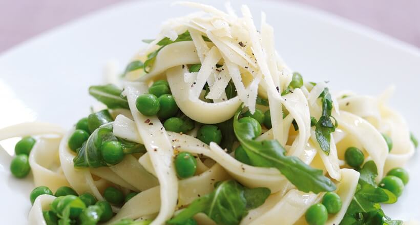 taglitelle com ervilhas