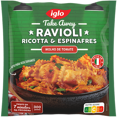 Ravioli Ricotta e Espinafres