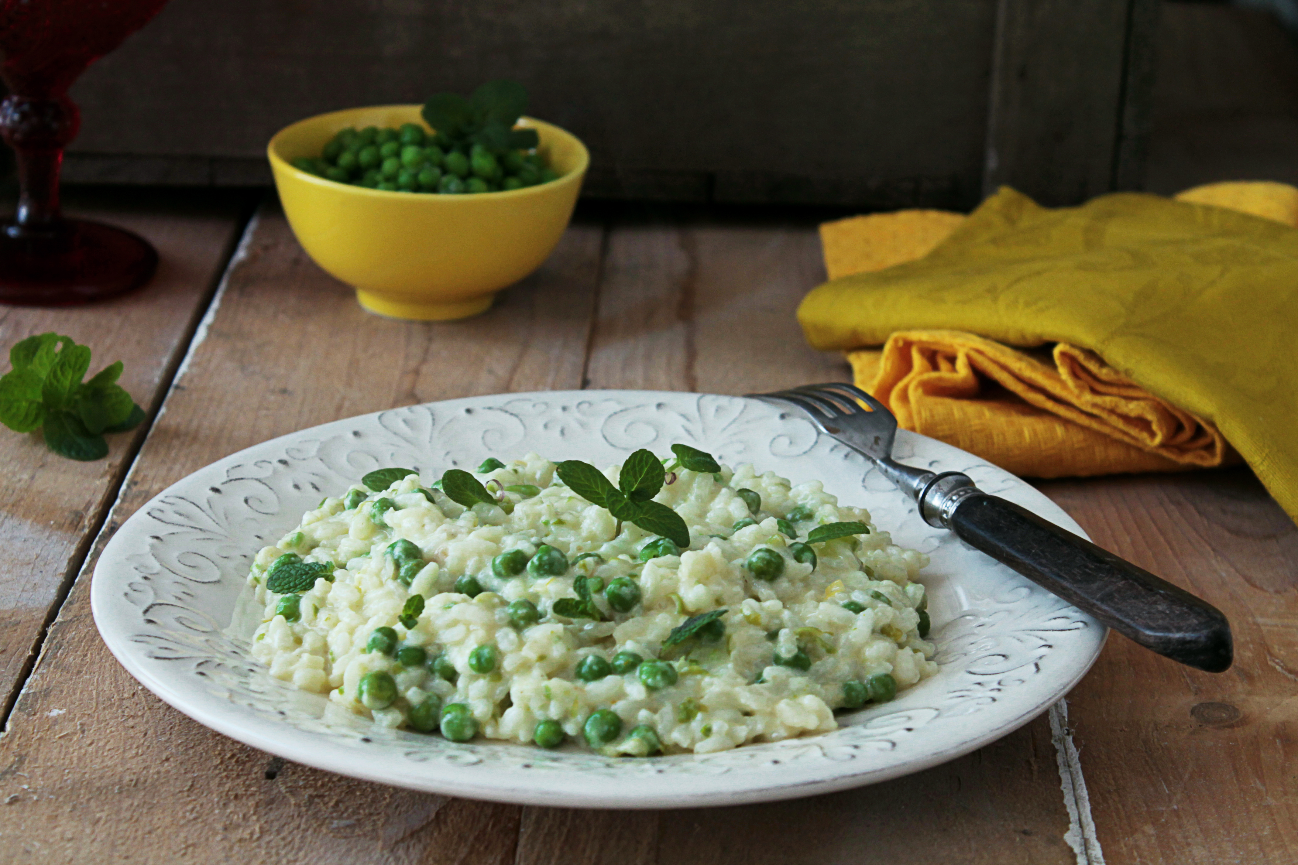Risotto de Ervilhas Primavera